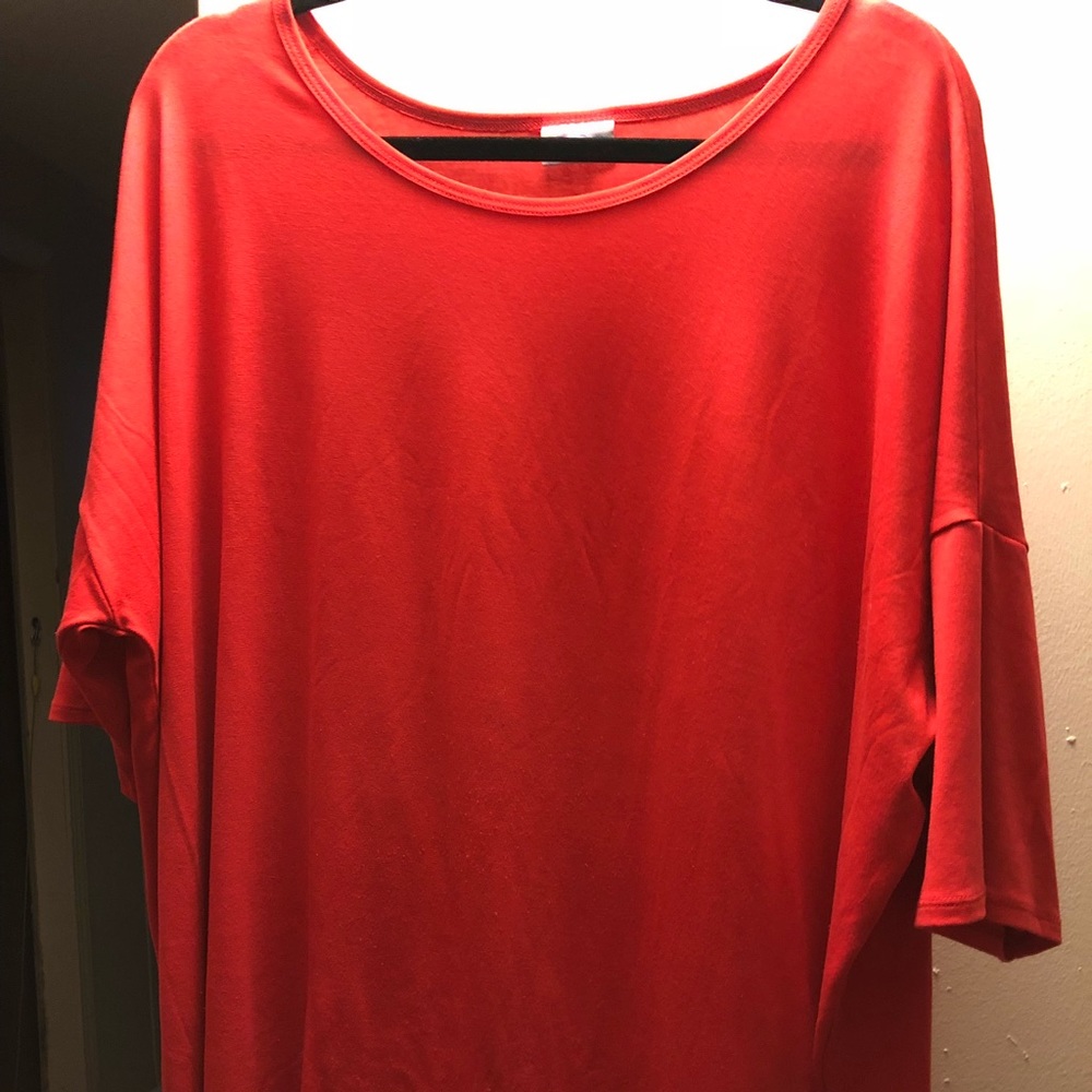 LulaRoe Irma SOLID RED